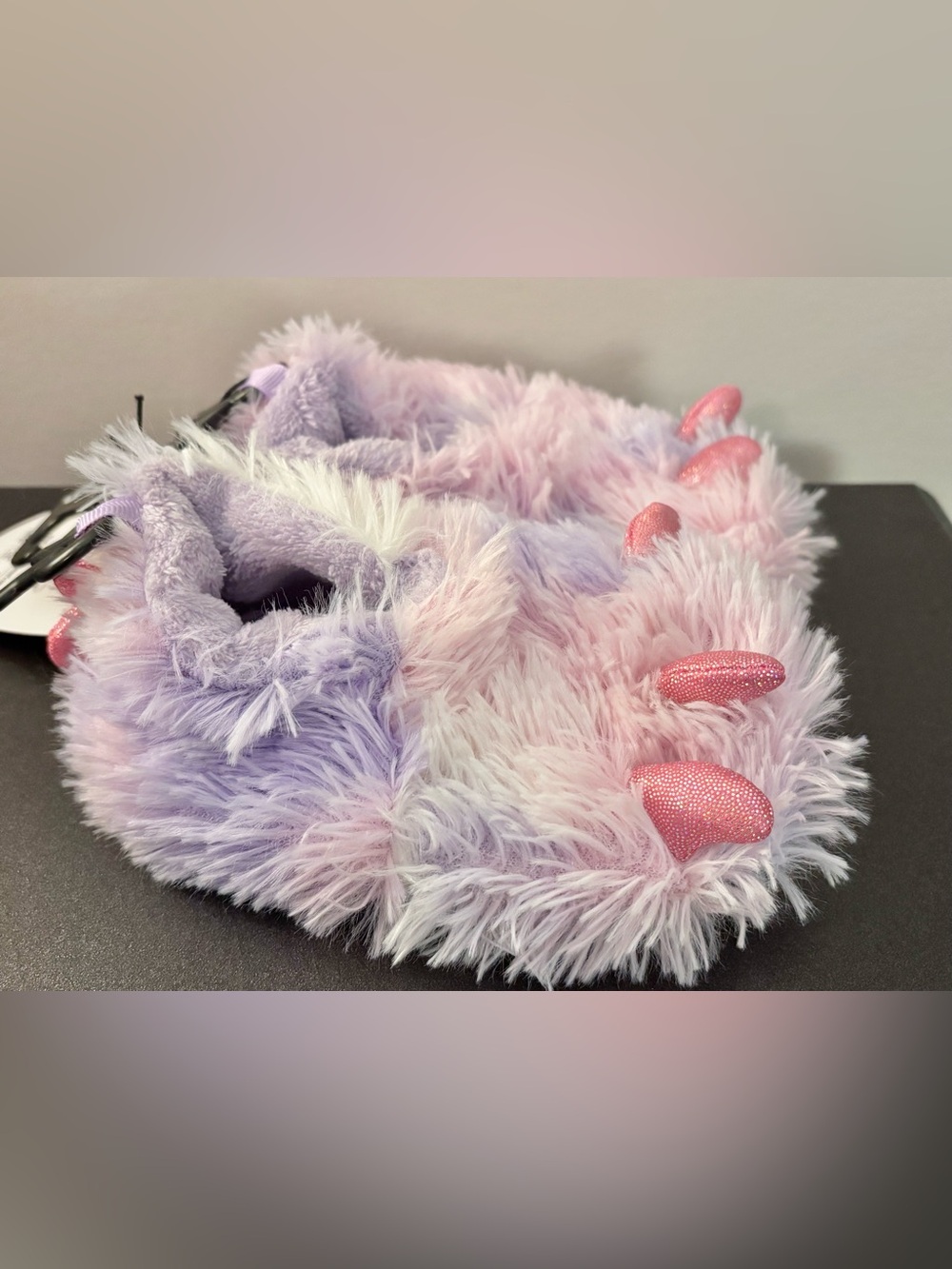 NWT Wonder Nation fuzzy monster slippers infant size 6